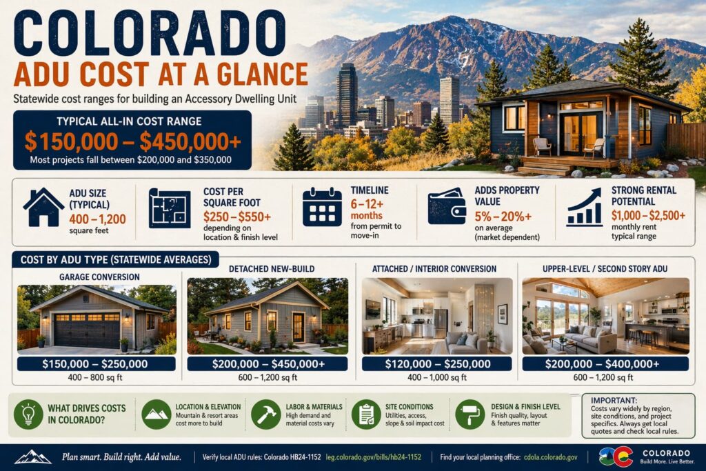 Colorado ADU cost overview