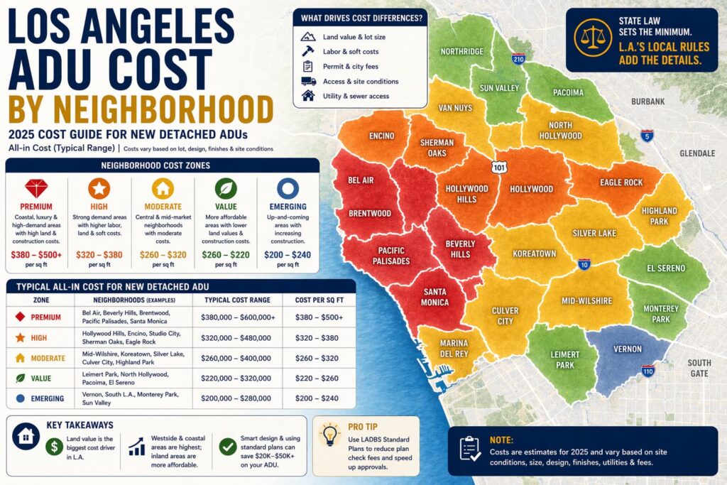 How Much Does an ADU Cost in Los Angeles in 2026?