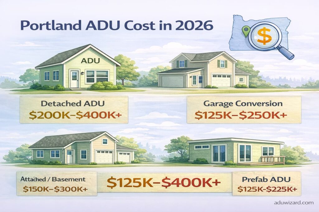How Much Does an ADU Cost in Portland, Oregon in 2026?