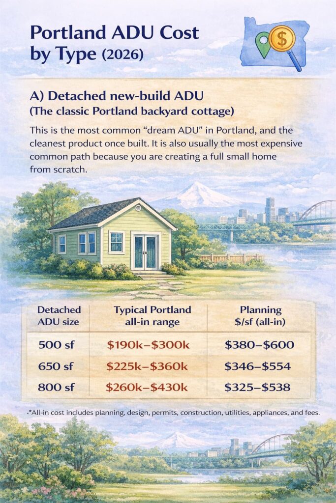 How Much Does an ADU Cost in Portland, Oregon in 2026?